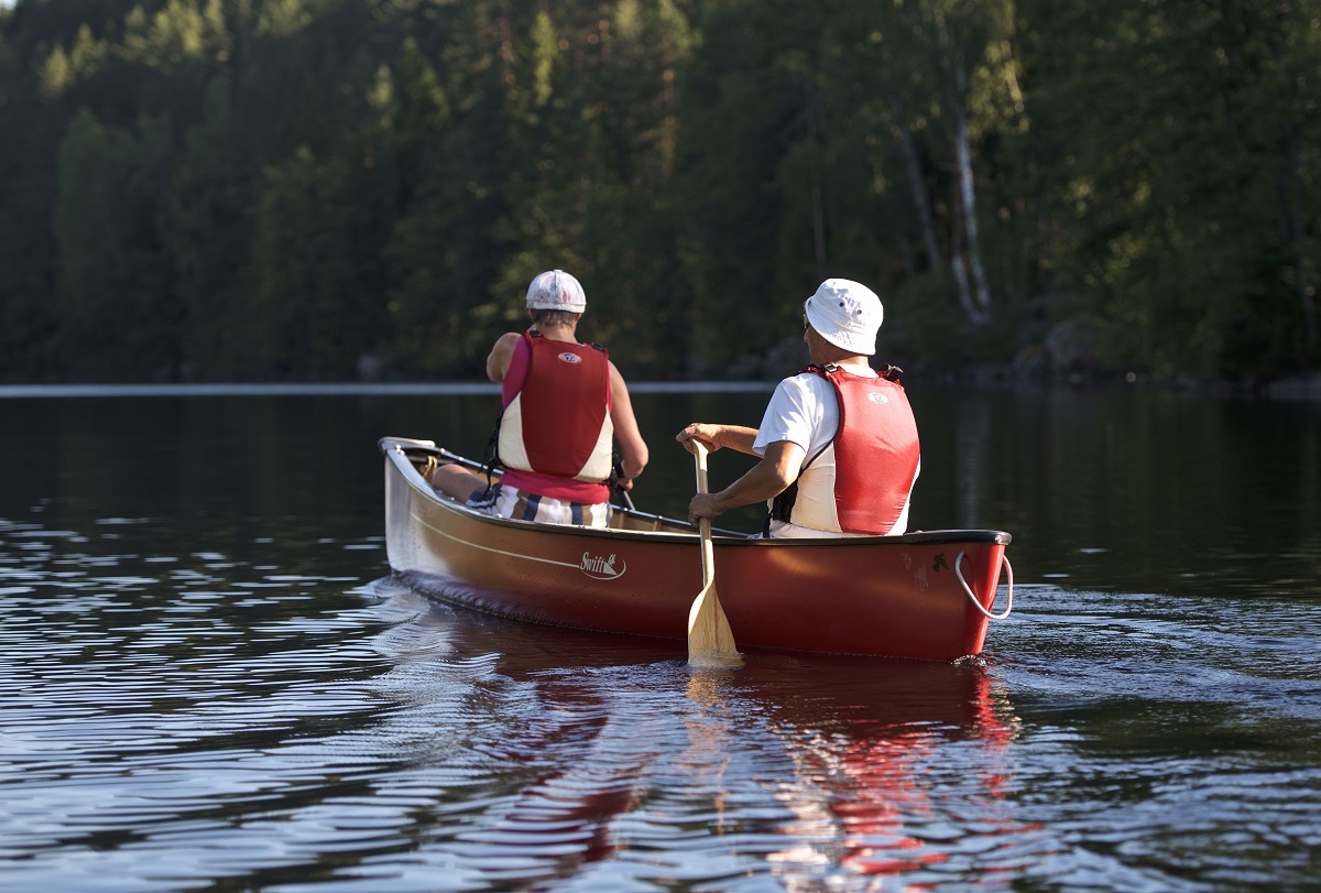 Open canoe for two person Saimaa Canoeing